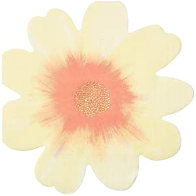 FLOWER GARDEN NAPKINS  NEON PRINT & GOLD FOIL PARTY PAPER NAPKINS WITH DIE-CUT FLORAL DESIGN, PREMIUM DISPOSABLE TABLEWARE FOR BIRTHDAY, GARDEN & SPRING-THEMED CELEBRATIONS, PACK OF 16 - Image 5